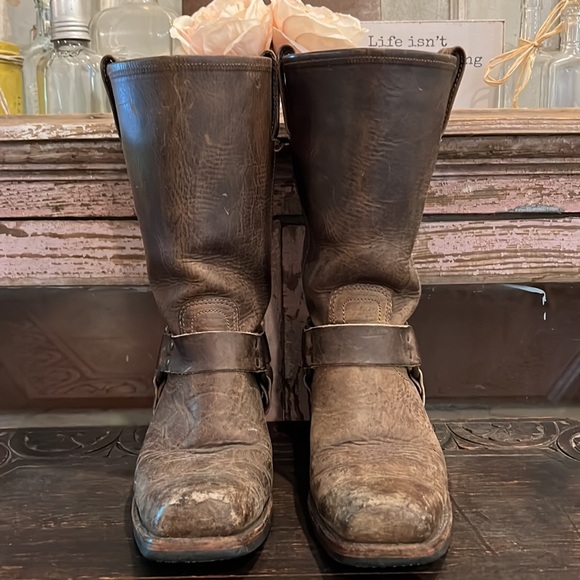 Killer FRYE Harness 12R Color GAUCHO Women’s Motorcycle Boots 9 - Picture 10 of 12